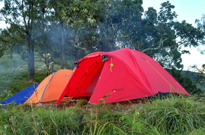 Camping On Tetebatu Camp Site